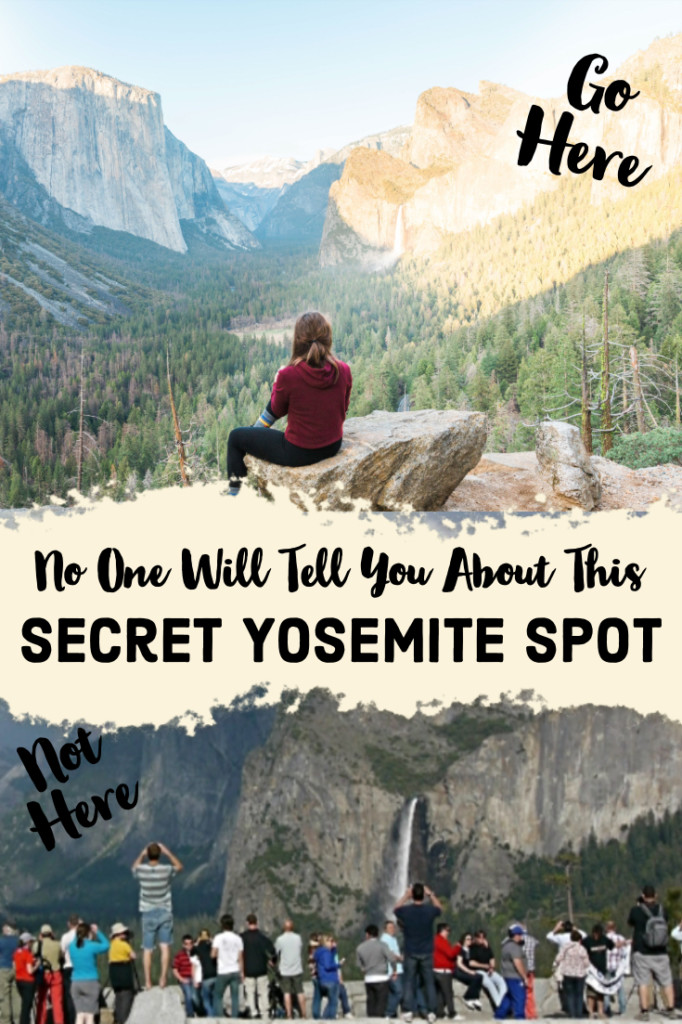 No One Will Tell You About This Secret Yosemite Spot. Ditch the crowds and enjoy the famous Tunnel View at Yosemite. #yosemite #nationalpark parttimetourists.com
