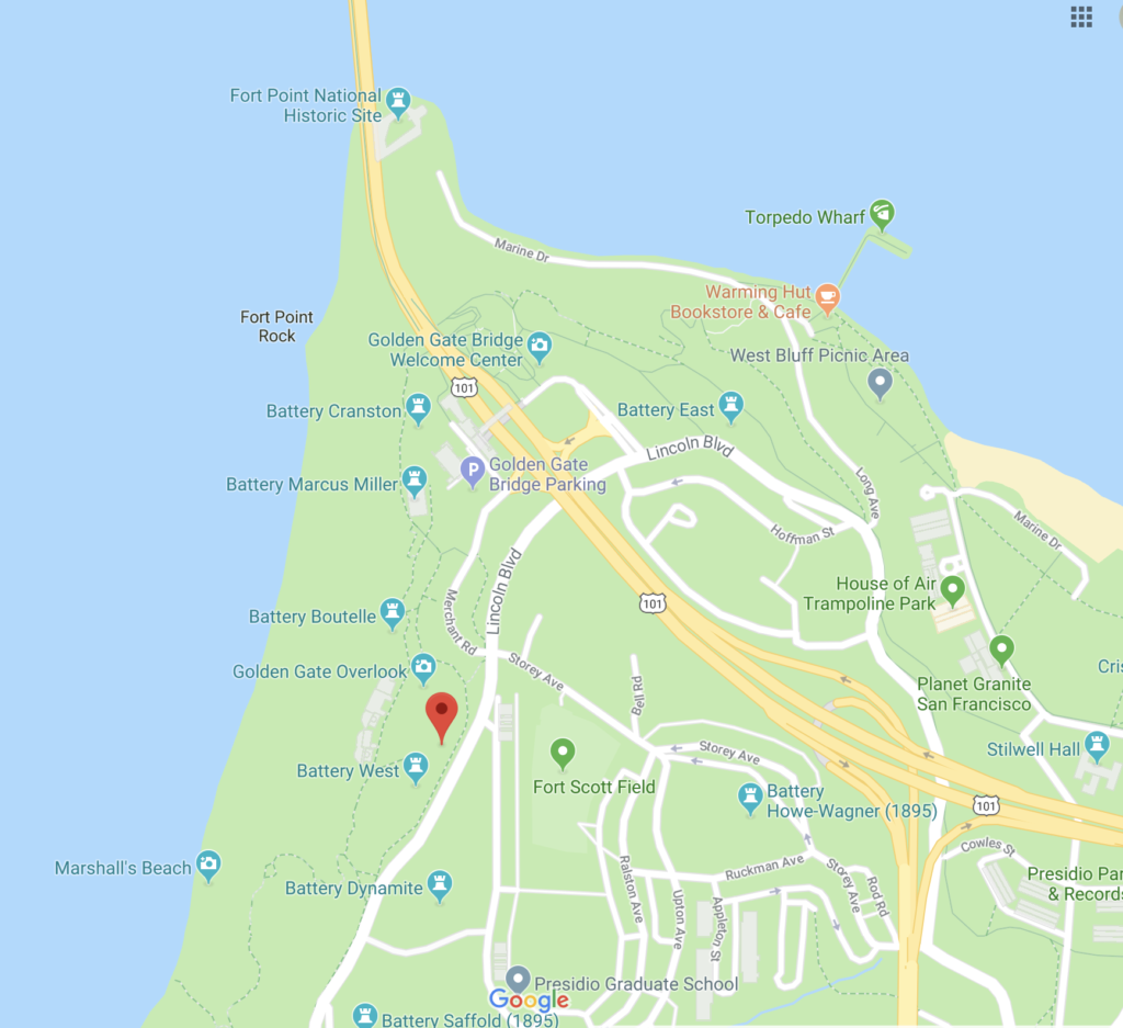 Best View Of Golden Gate Bridge Map Where To Park Instructions   Screen Shot 2019 06 16 At 9.16.08 PM 1024x937 