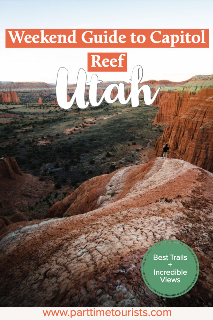 Weekend Guide to Capitol Reef National Park. Here are the best trails and incredible views! These are all easy trails and can be done by all skill levels. 