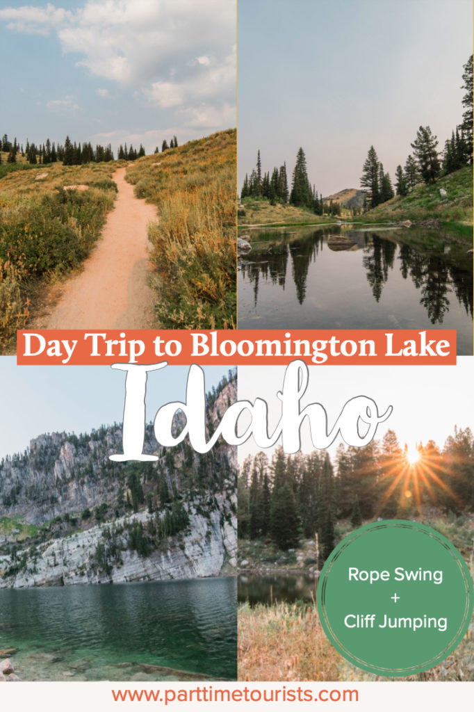 A day trip to Bloomington Lake in Idaho! This is a great hike to this mountain lake that has cliff jumping and a rope swing. I'm adding this to my Idaho bucket list! 