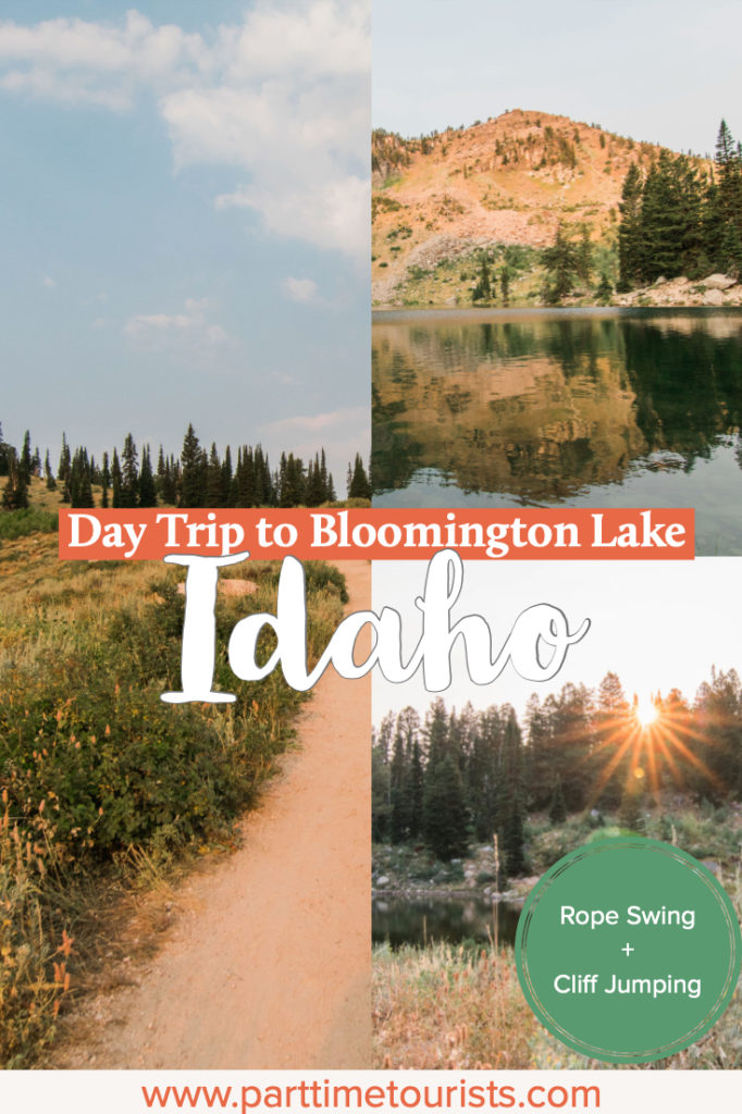 A day trip to Bloomington Lake in Idaho! This is a great hike to this mountain lake that has cliff jumping and a rope swing. I'm adding this to my Idaho bucket list! 