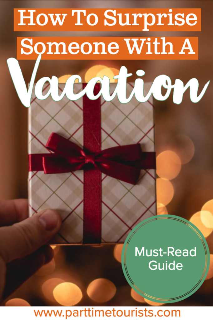 Learn how to surprise someone with a vacation this year! These are all great ideas a for a surprise vacation reveal for your husband, boyfriend, or spouse. Surprise trip and the gift of travel is the perfect gift to give this year!