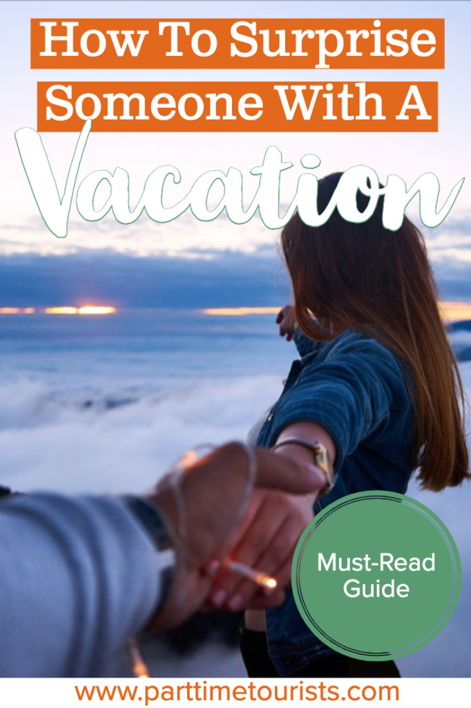 Learn how to surprise someone with a vacation this year! These are all great ideas a for a surprise vacation reveal for your husband, boyfriend, or spouse. Surprise trip and the gift of travel is the perfect gift to give this year!