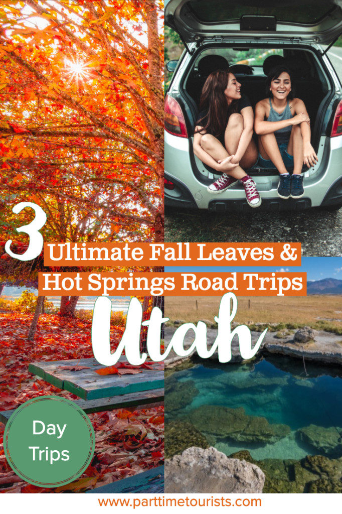 Road trip in Utah to see the fall leaves and also catch some hot springs along the way! combine your love of fall foliage with utah hot springs and you've got yourself a perfect utah road trip that can be a day trip! 