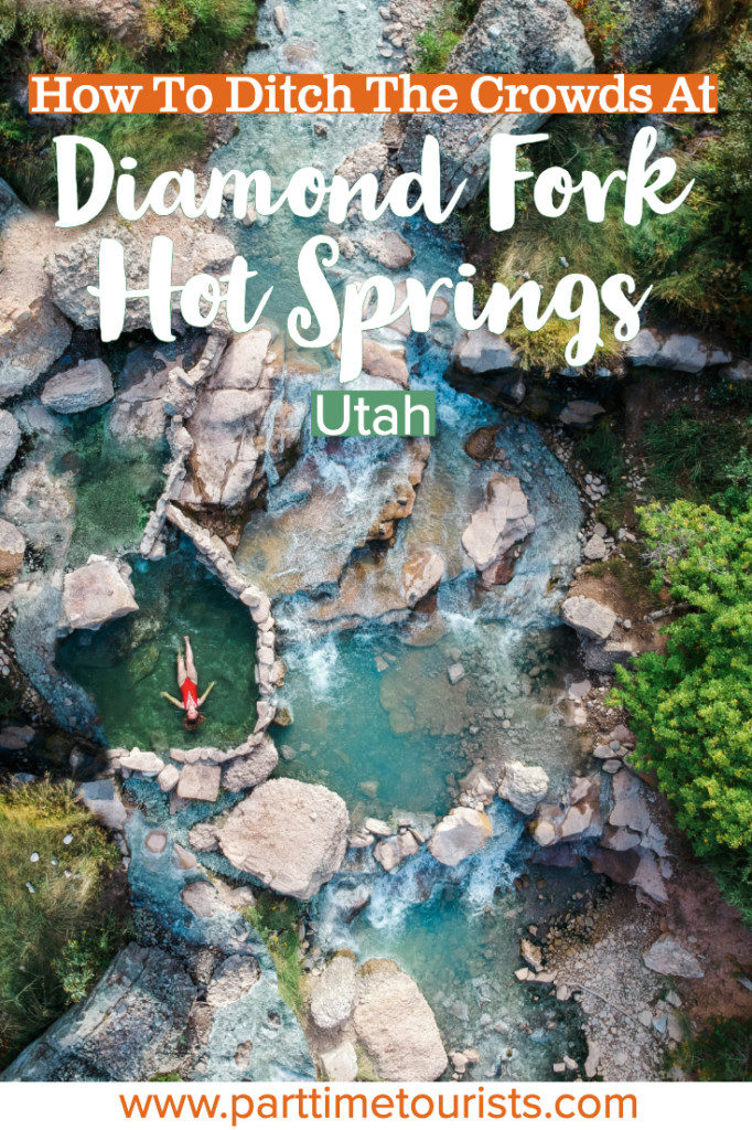 Tap to learn how to ditch the crowds at Diamond Fork Hot Spring Utah! These hot springs are also sometimes called Fifth Water Hot Springs Utah. Don't miss these Utah hot springs! 