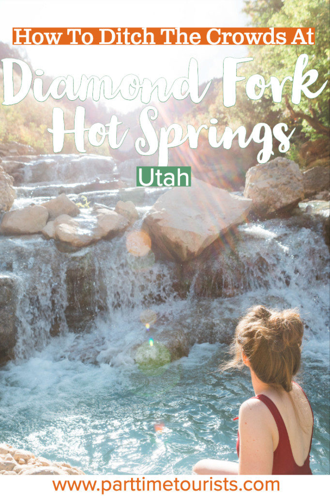 Tap to learn how to ditch the crowds at Diamond Fork Hot Spring Utah! These hot springs are also sometimes called Fifth Water Hot Springs Utah. Don't miss these Utah hot springs! 