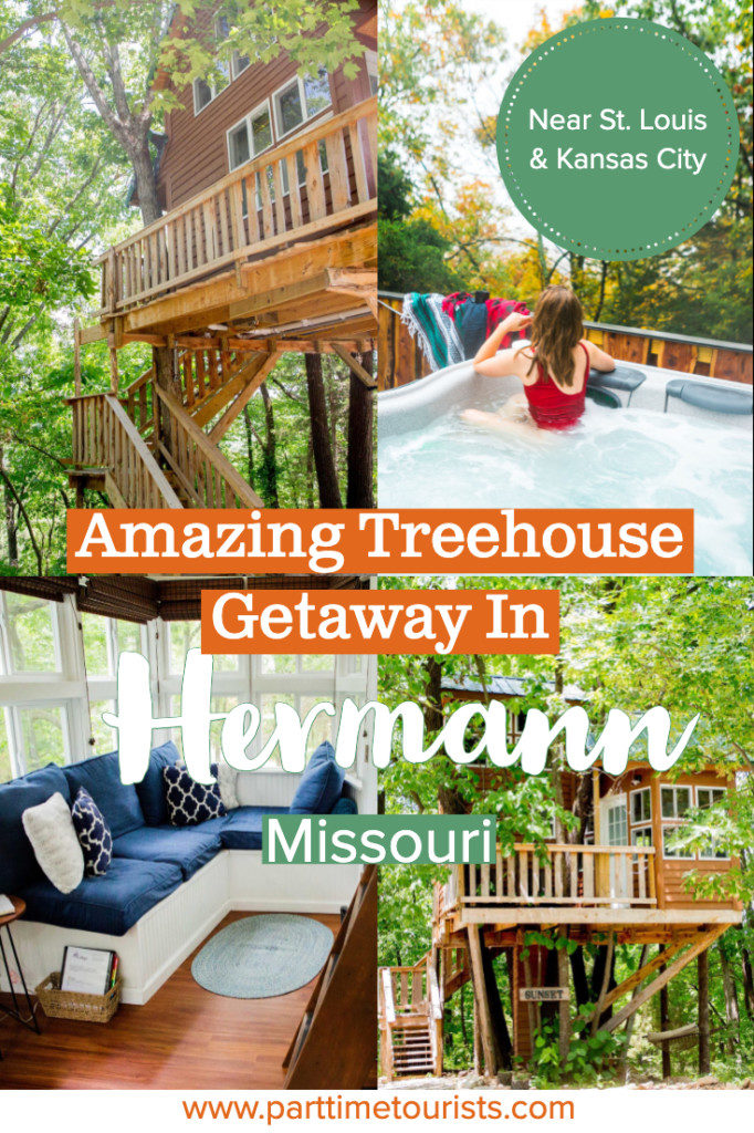 Hermann Missouri is a great midwest getaway vacation. Some things to do in Hermann include staying in a tree house, eating lots of german food and treats, and enjoying the wine trail. This is a great Missouri weekend vacation or a great stop along a road trip to St. Louis or Kansas City!