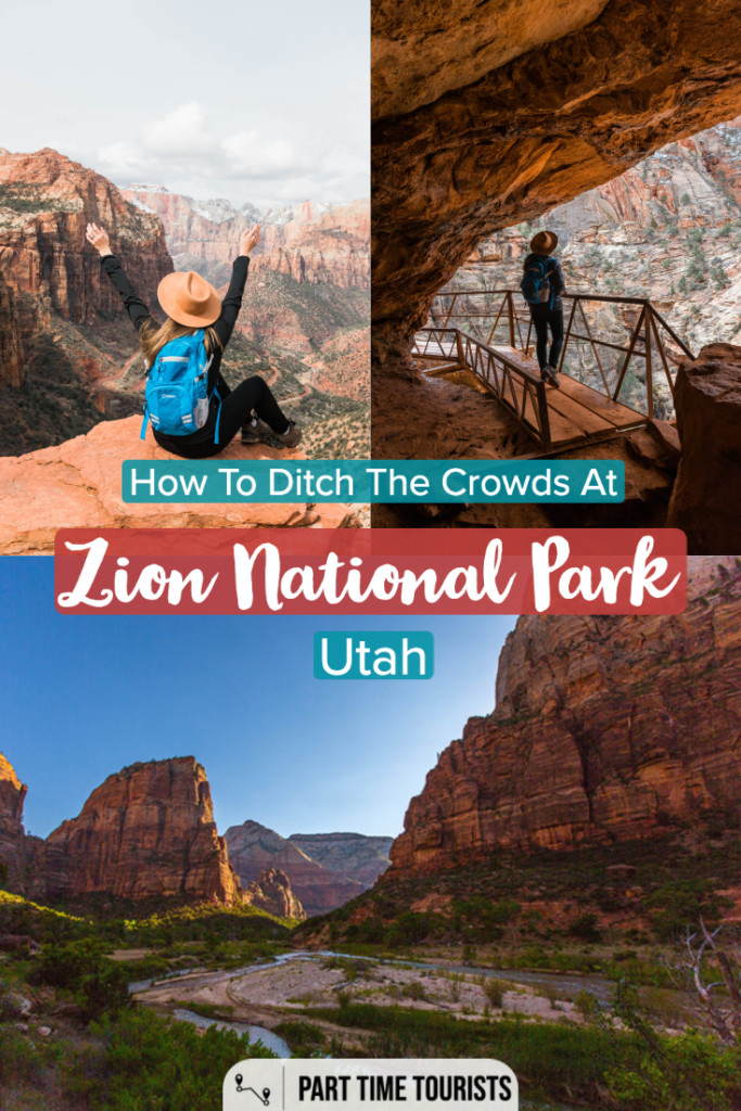 How to Ditch the Crowds at Zion National Park. Explore the East Side of the Park. #nationalparks #hiking