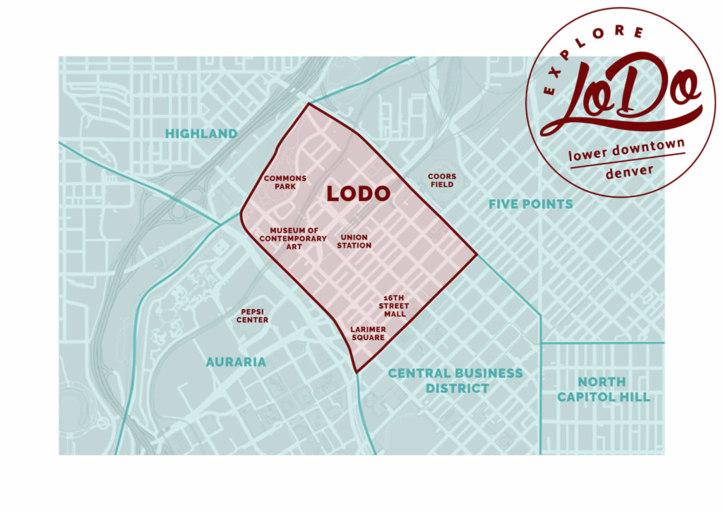 Lodo District- Denver map
