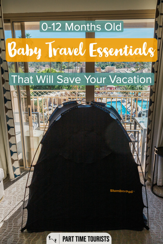 These baby travel essentials for babies 0-12 months old will save your vacation! This baby travel gear is great for family travel and baby travel. This list include baby travel products, baby travel tips, and baby travel tips.